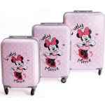 Veľký cestovný kufor Myška Minnie 57 L ružový 